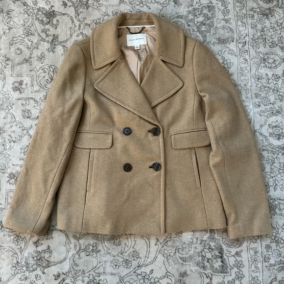 Banana Republic Camel Wool Blend Peacoat Jacket - Picture 2 of 9